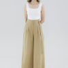 Women The Editor's Market Pants | Omyra Belted Pants Husk