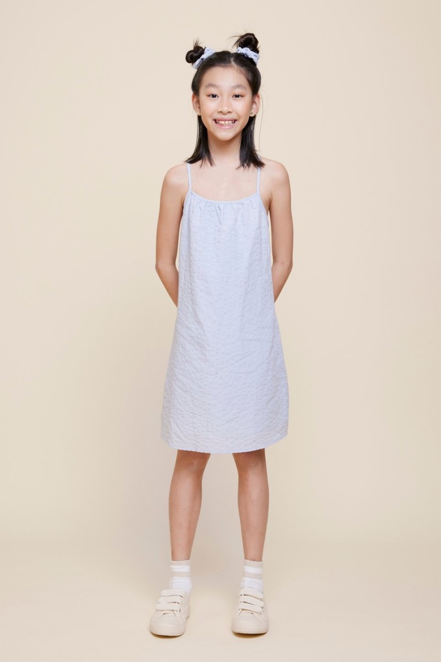 Kids Evryday Studios | Back Tie Tent Dress Sky