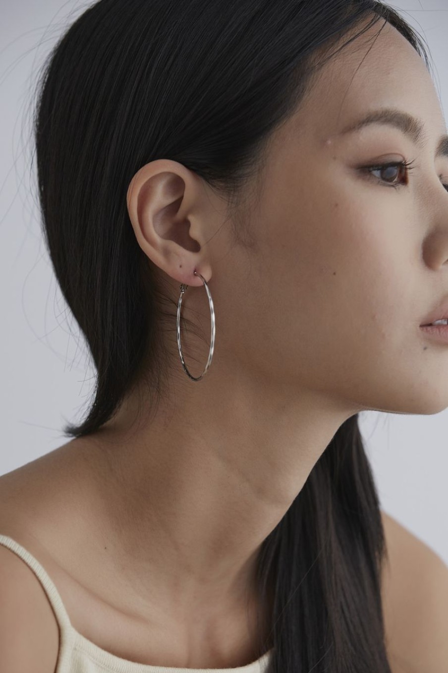 Women Afterall Earrings | Arna Hoop Earrings Silver