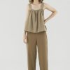 Women The Editor's Market Pants | Jardena Straight Leg Pants Hazelnut