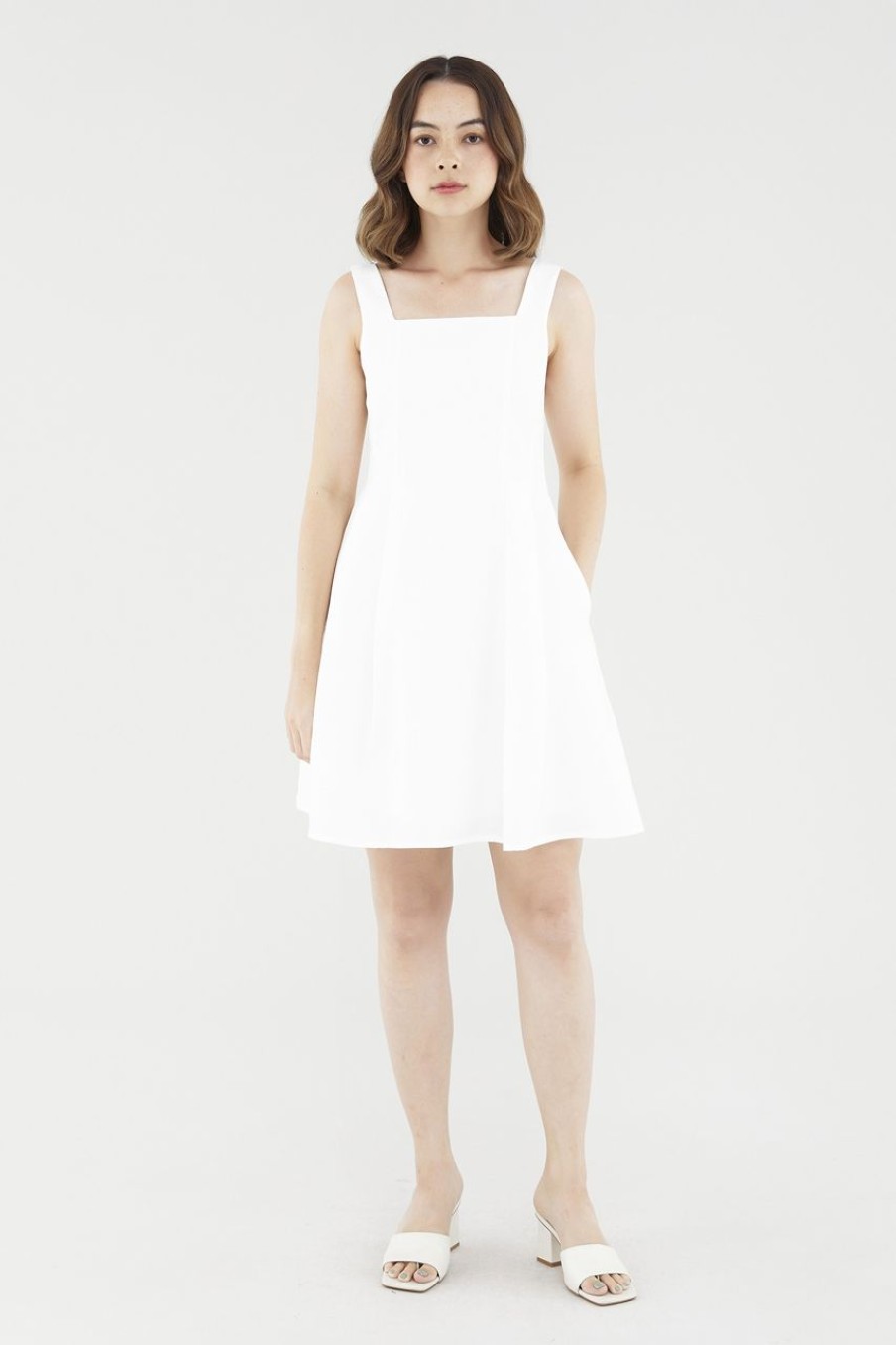 Women The Editor's Market Dresses | Kalita Skater Dress White