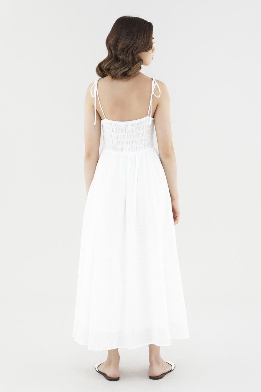 Women The Editor's Market Dresses | Hathaway Tie-Strap Dress White