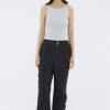 Women The Editor's Market Pants | Julby Ruched Straight Pants Black