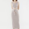 Women The Editor's Market Skirts | Hollis Ribbed Skirt Dusty Pink