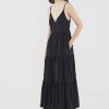 Women The Editor's Market Dresses | Cadence Bustier Tiered Dress Black