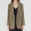 Women The Editor's Market Outerwear | Finella Padded Blazer Warm Stone