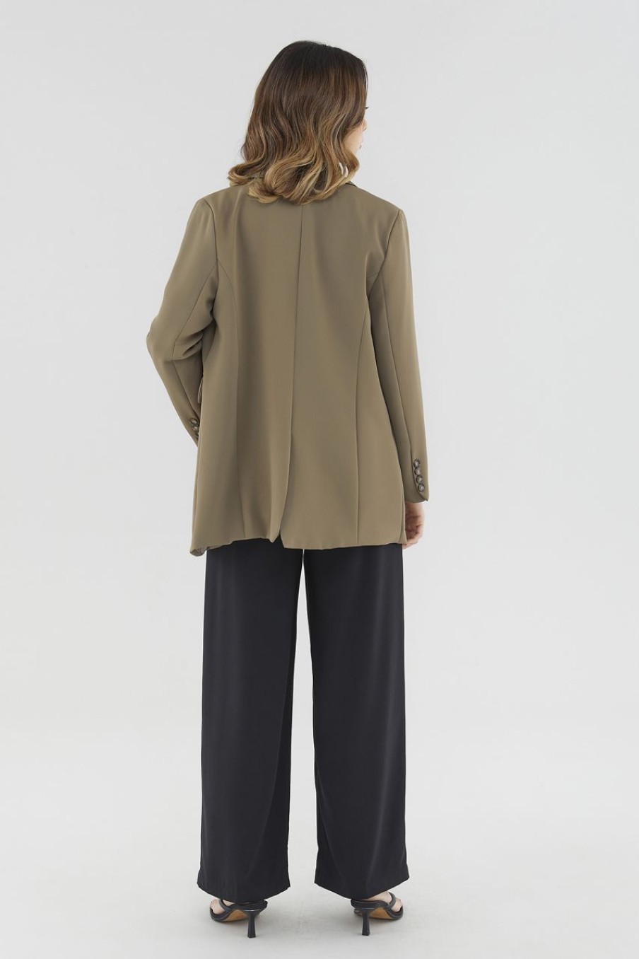 Women The Editor's Market Outerwear | Finella Padded Blazer Warm Stone