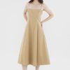 Women The Editor's Market Dresses | Ruyski Fit And Flare Dress Biscuit