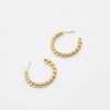 Women Afterall Earrings | Viola Hoop Earrings Gold