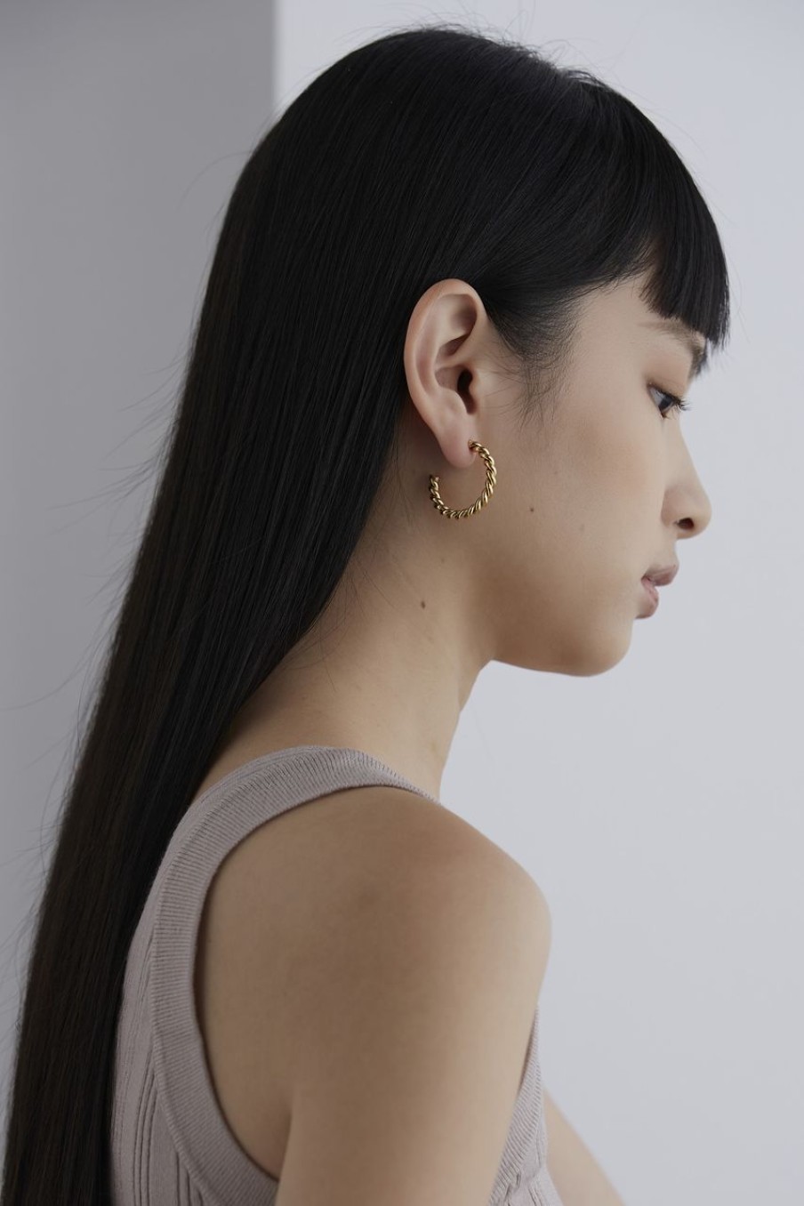 Women Afterall Earrings | Viola Hoop Earrings Gold