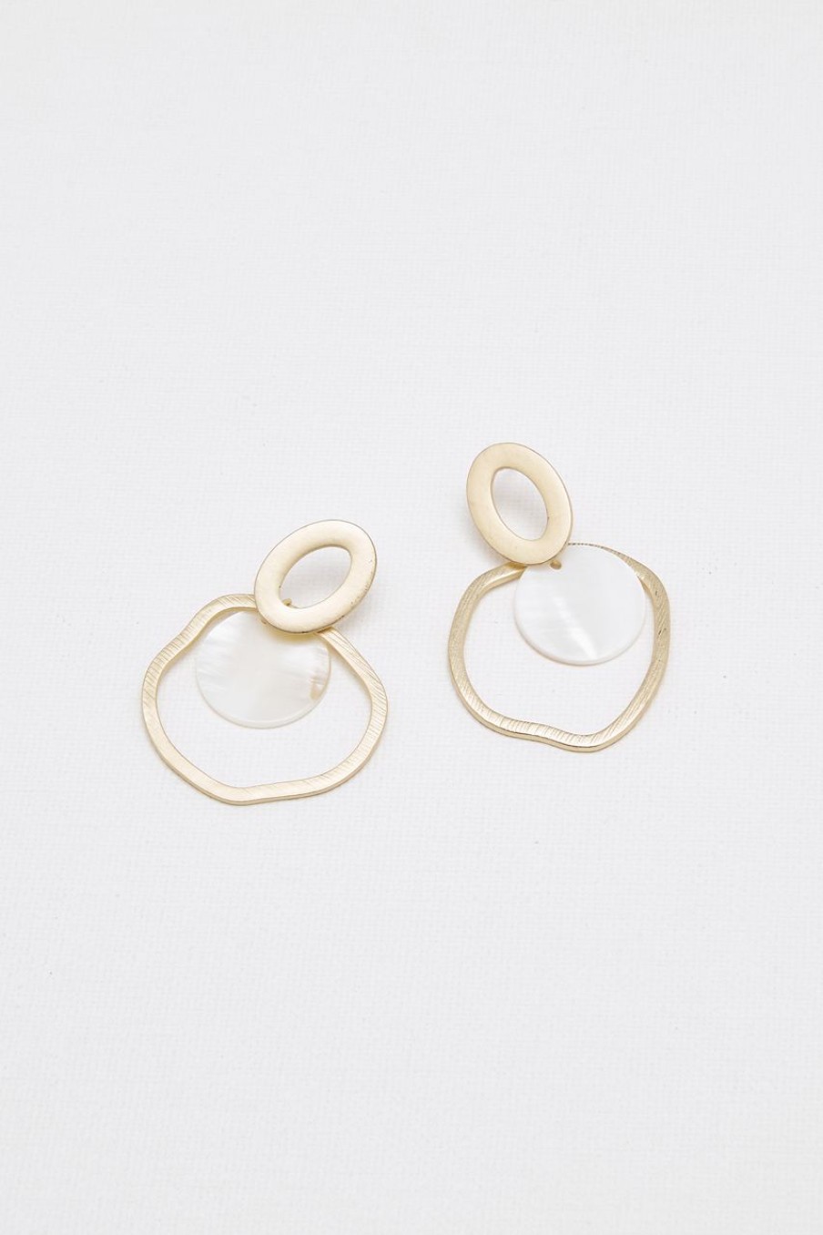 Women Afterall Earrings | Astrid Drop Earrings Matte Gold