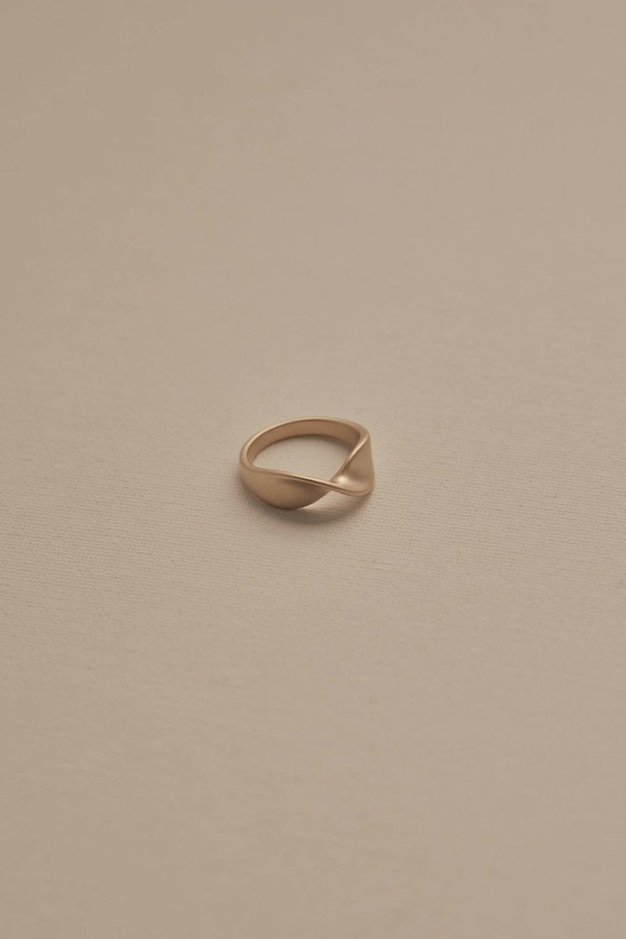 Women Afterall Rings | Bora Twist Ring Matte Gold