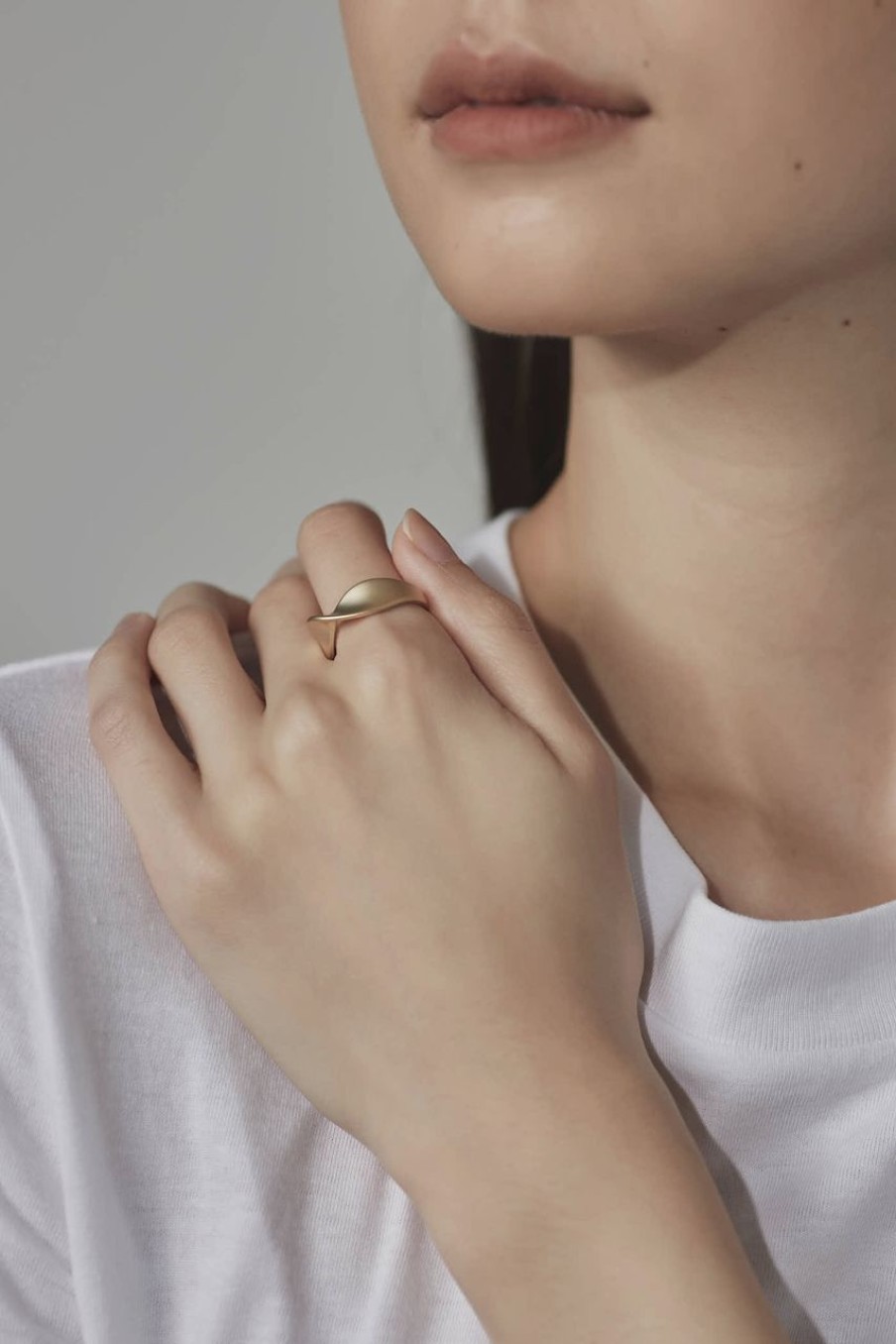 Women Afterall Rings | Bora Twist Ring Matte Gold