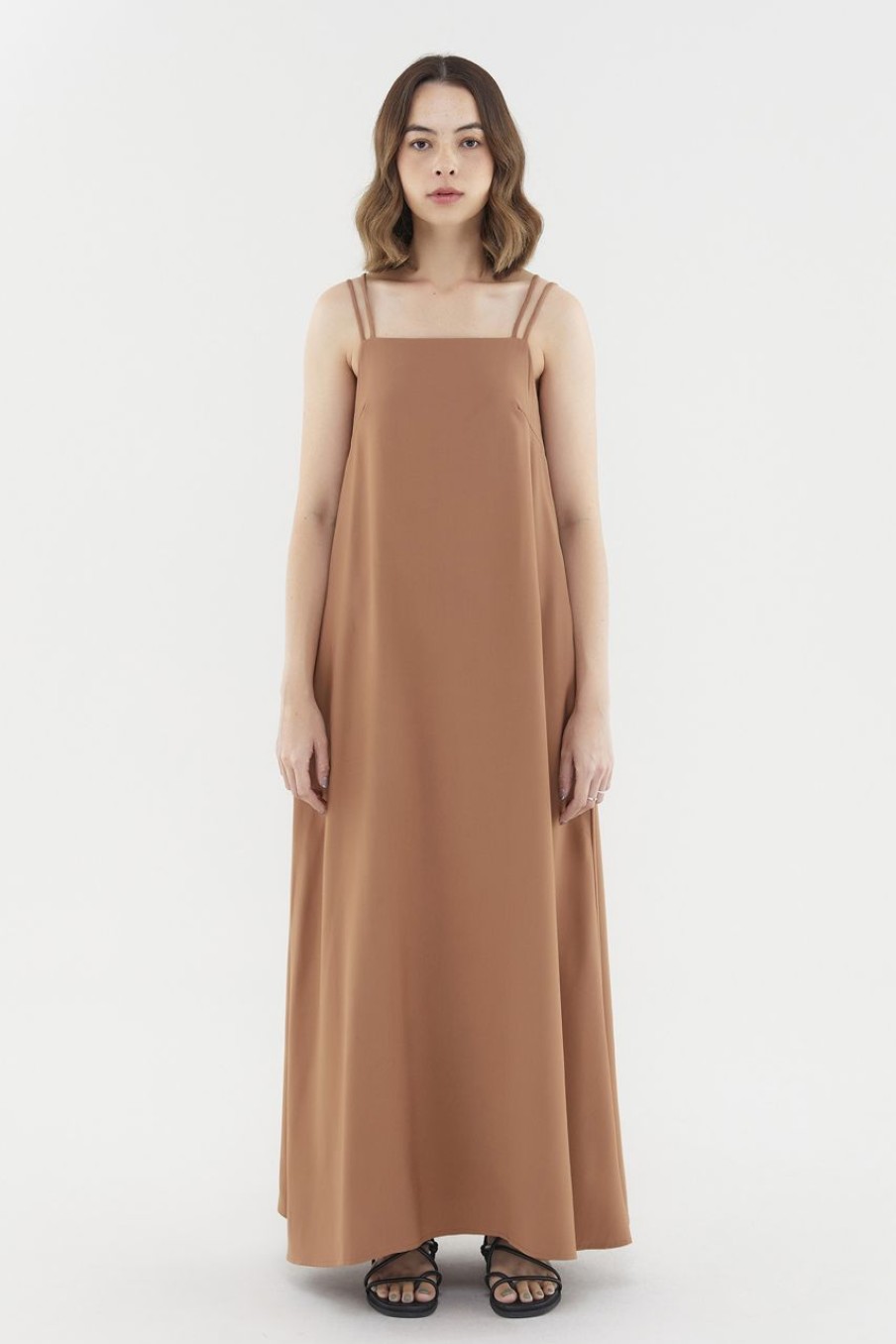 Women The Editor's Market Dresses | Noralyn Double-Strap Dress Rust