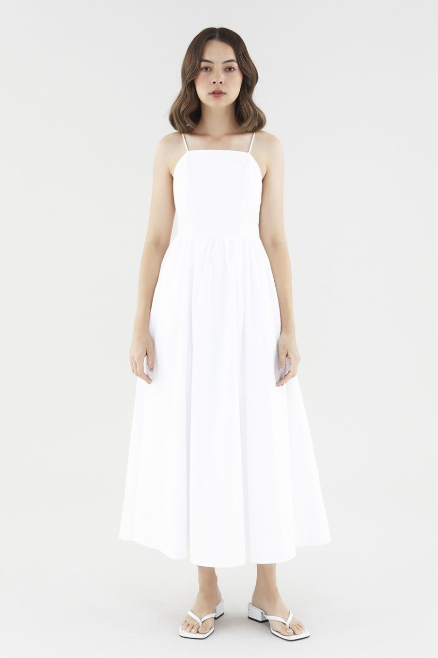 Women The Editor's Market Dresses | Aureelia Tie-Back Dress White