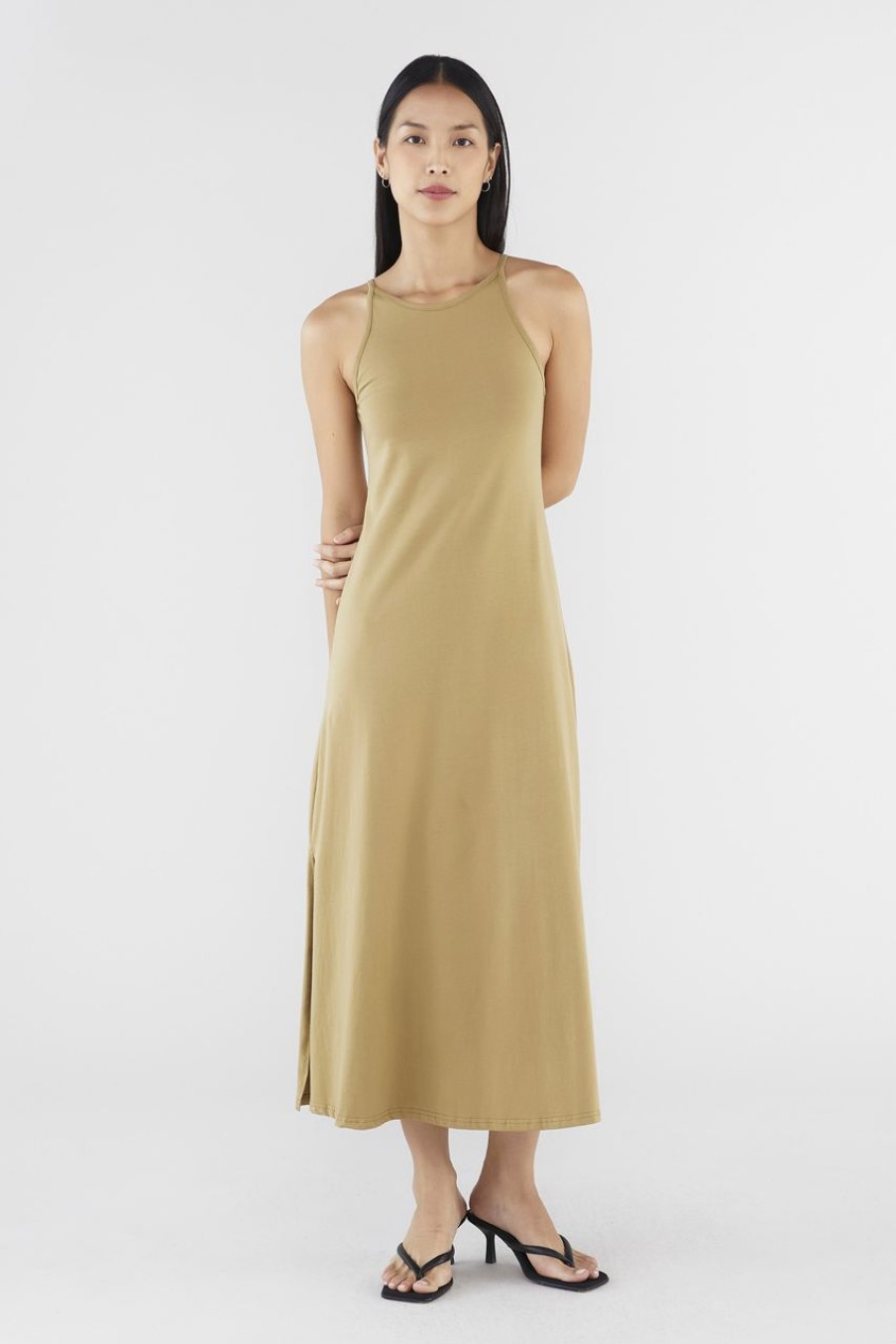 Women The Editor's Market Dresses | Matilda Jersey Tank Dress Rye