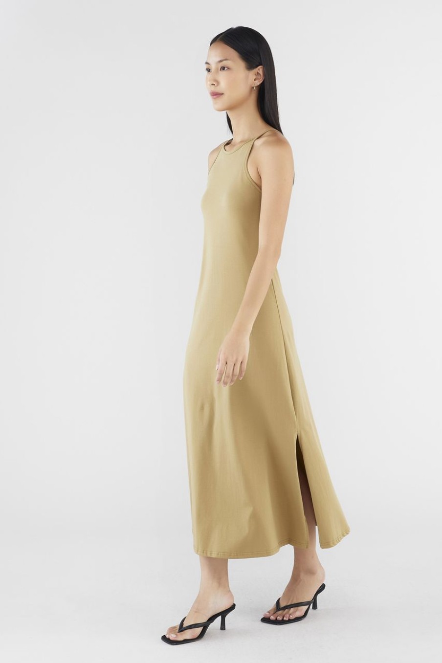 Women The Editor's Market Dresses | Matilda Jersey Tank Dress Rye