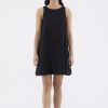 Women The Editor's Market Dresses | Myrah Linen Shift Dress Black