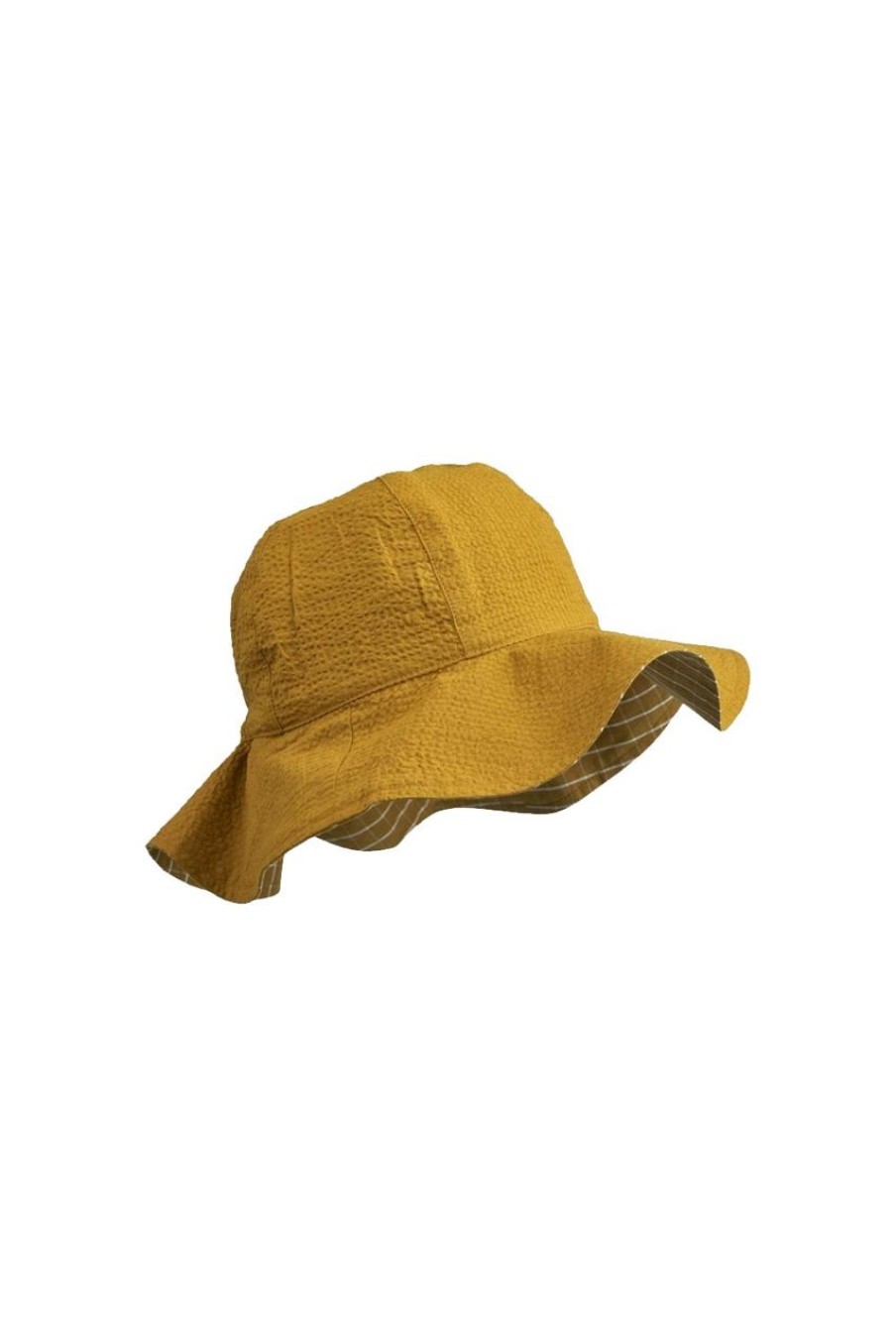 Kids Evryday Studios | Liewood Amelia Reversible Sun Hat Golden Caramel/White