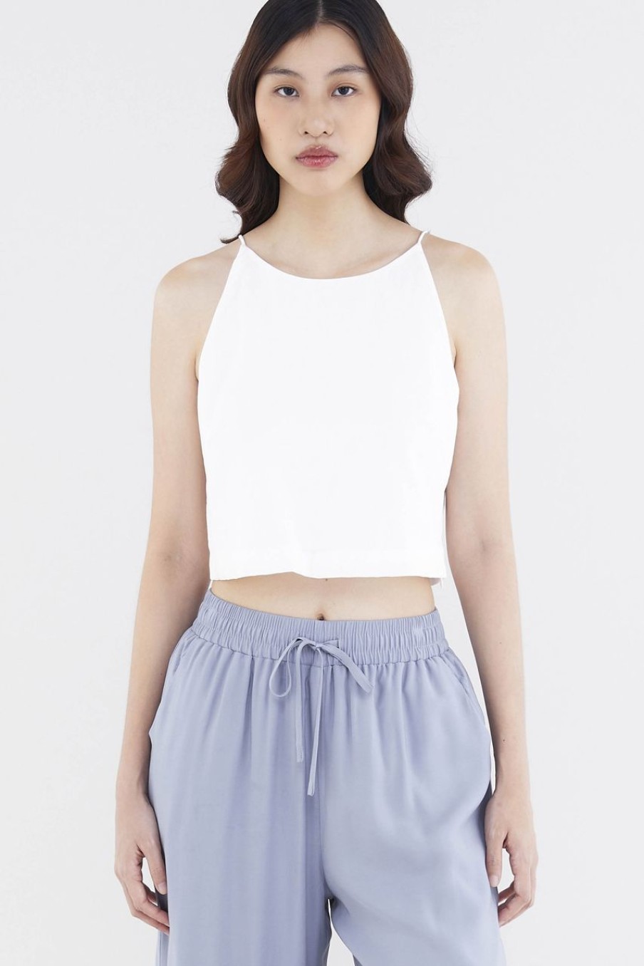 Women The Editor's Market Tops | Luvin Crop Top White