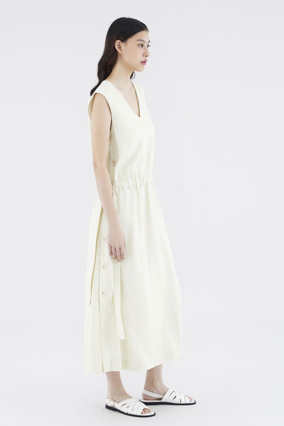 Women The Editor's Market Dresses | Sydeus Drop-Waist Dress Wheat