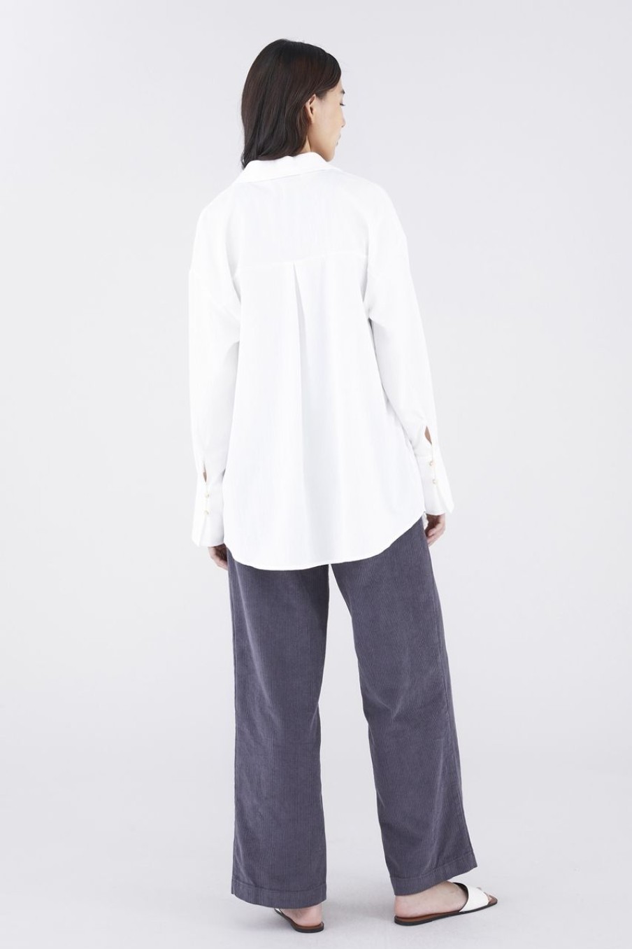 Women The Editor's Market Tops | Nella Oversized Shirt White