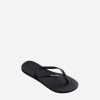 Women Havaianas Slippers | Havaianas Women Flip Flop Black/Silver - Metallic