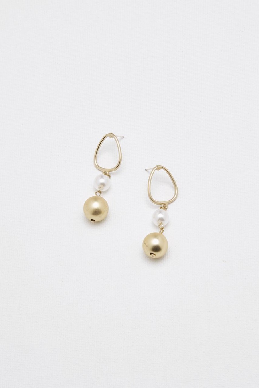 Women Afterall Earrings | Isla Drop Earrings Matte Gold