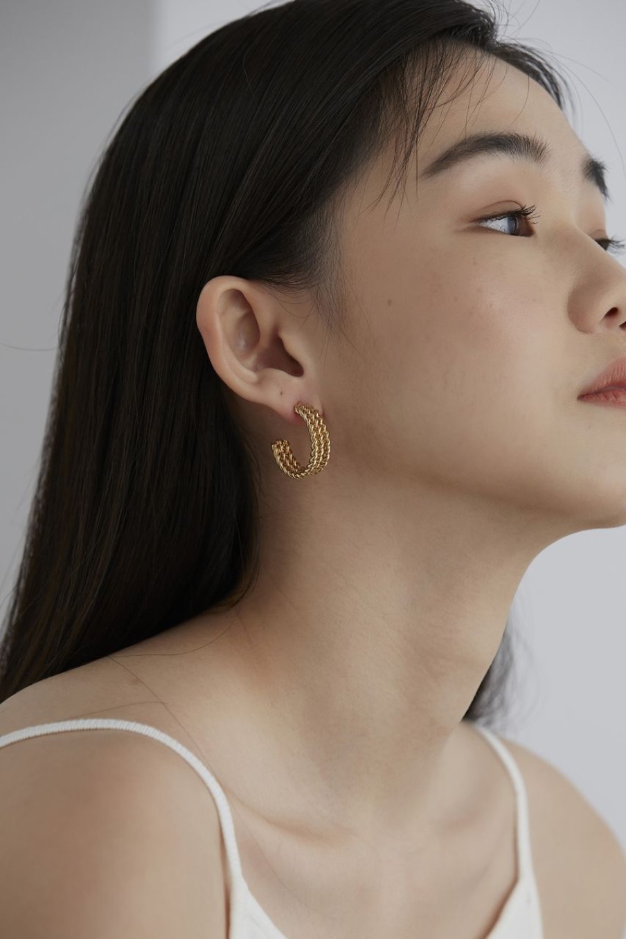 Women Afterall Earrings | Aria Hoop Earrings Gold