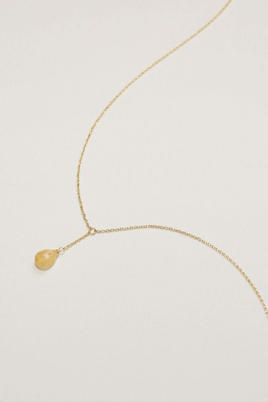 Women Afterall Necklaces | Giselle Drop Necklace Gold/Yellow