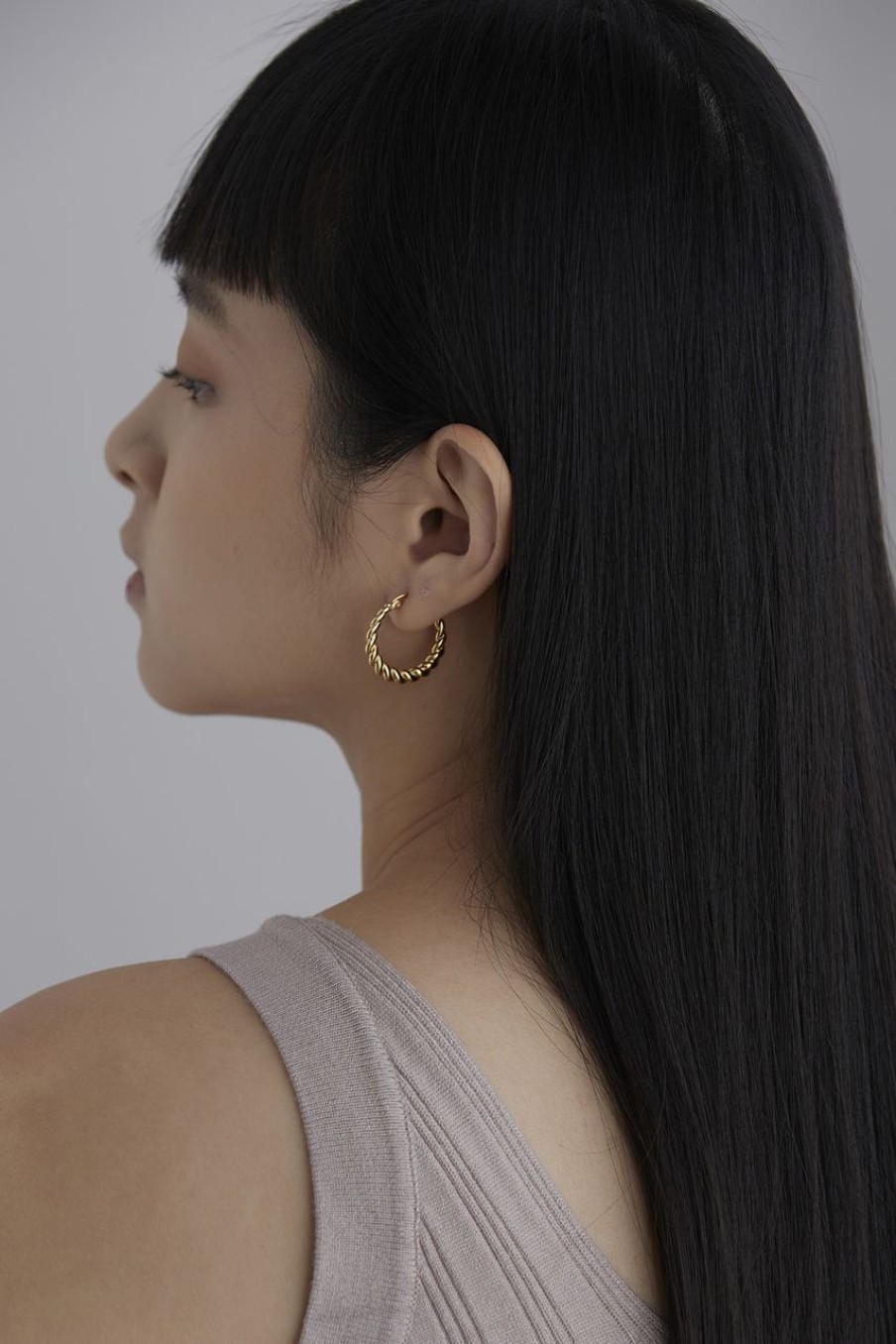 Women Afterall Earrings | Dionne Hoop Earrings Gold