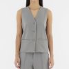 Women The Editor's Market Tops | Vemeryn Waistcoat Concrete