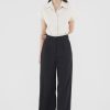 Women Palette Pants | Elicia Wide-Leg Pants Black