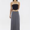 Women The Editor's Market Skirts | Mayce Mid-Rise Pleated Skirt Gunmetal