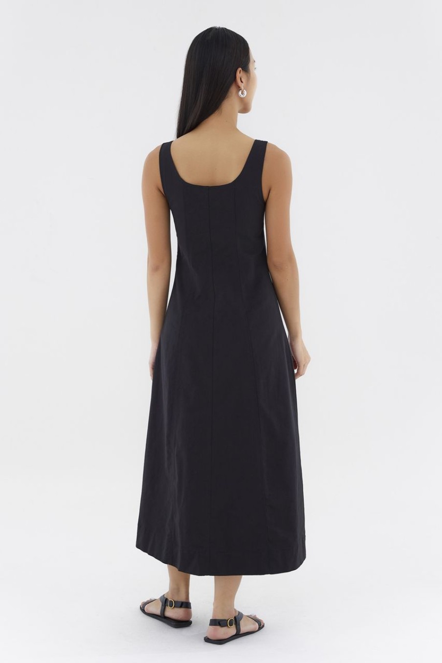 Women The Editor's Market Dresses | Giana Panelled Dress Black