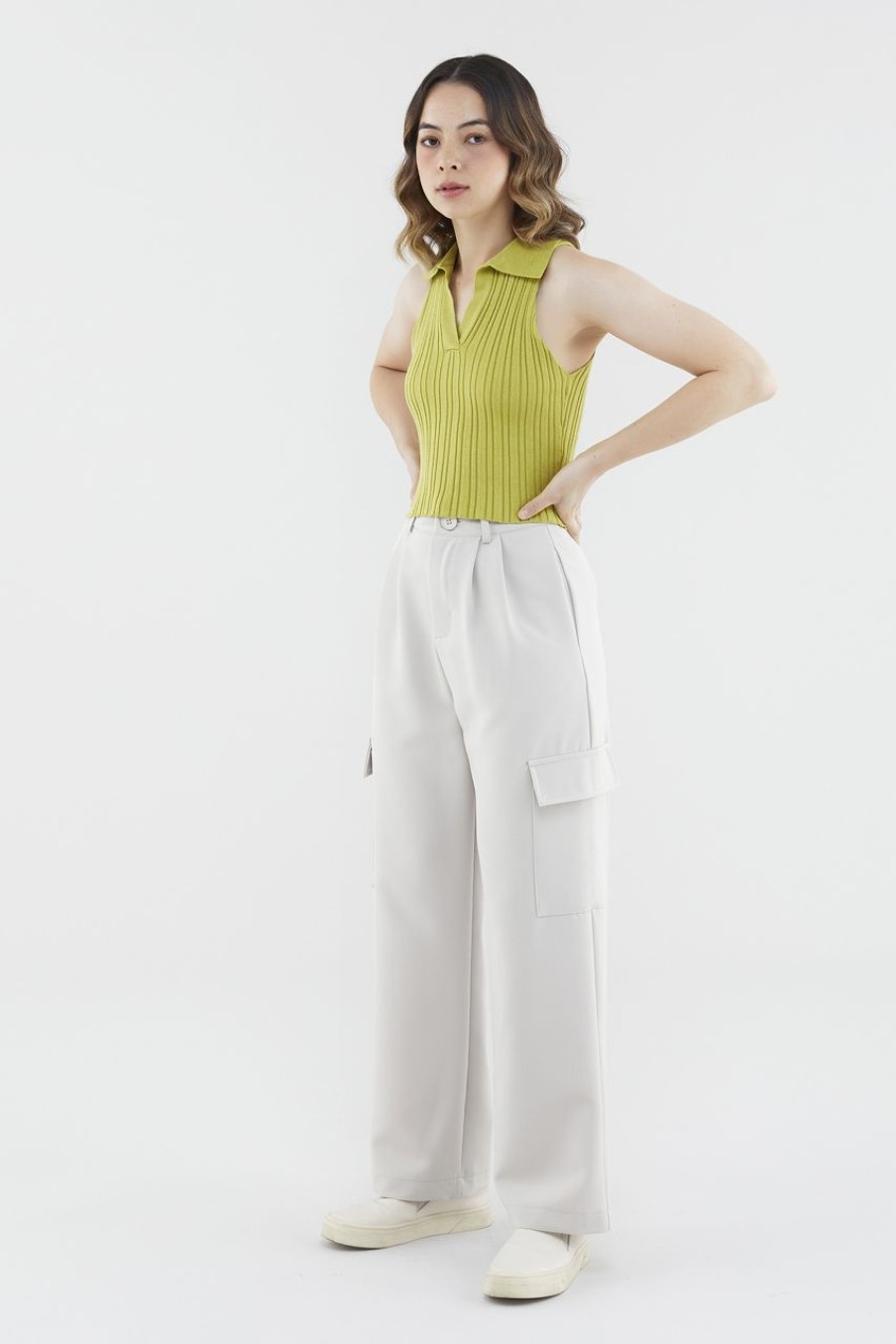 Women The Editor's Market Pants | Lylia Utility Pants Latte