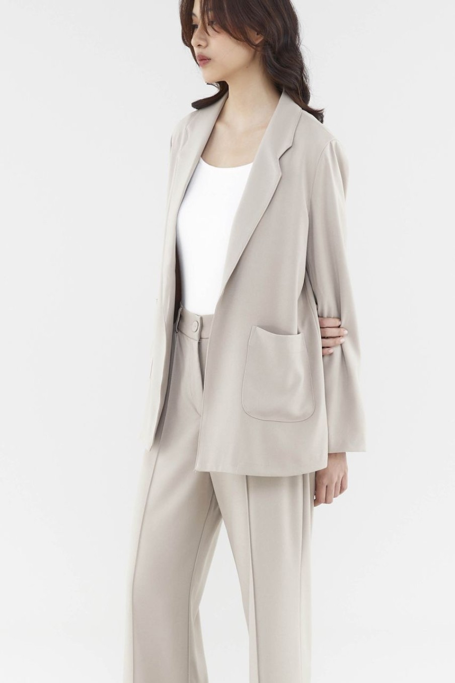 Women The Editor's Market Outerwear | Adanna Blazer Tan