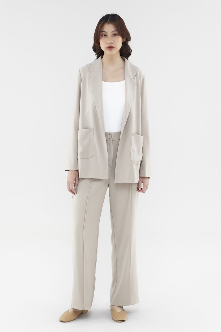 Women The Editor's Market Outerwear | Adanna Blazer Tan