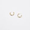 Women Afterall Earrings | Gillian Hoop Earrings Gold