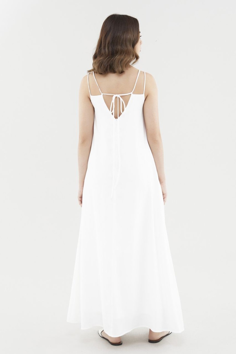 Women The Editor's Market Dresses | Noralyn Double-Strap Dress White