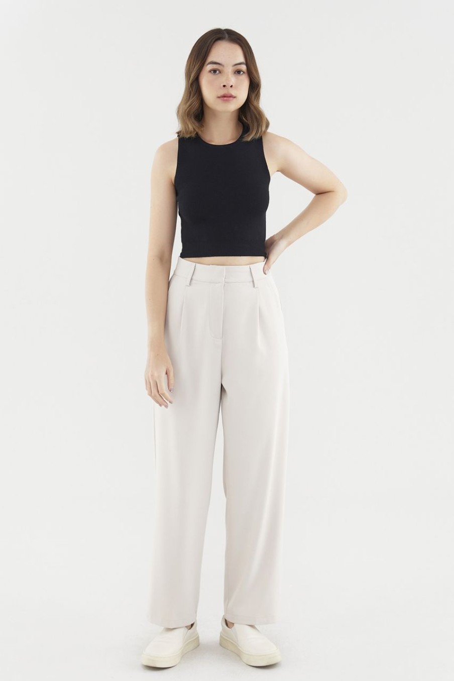 Women The Editor's Market Pants | Ricca Tapered Pants Taupe