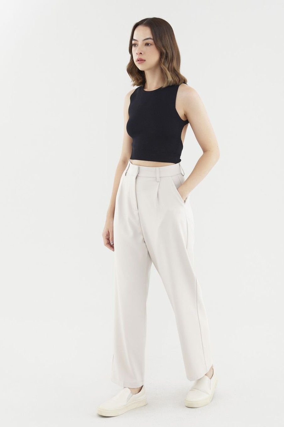 Women The Editor's Market Pants | Ricca Tapered Pants Taupe