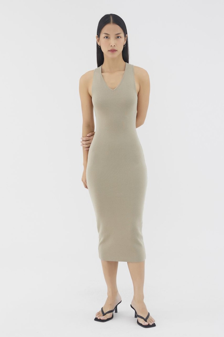 Women The Editor's Market Dresses | Nellie Knit Dress Taupe