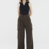 Women The Editor's Market Pants | Lylia Utility Pants Oak Brown