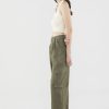 Women The Editor's Market Pants | Marcelyn Linen Utility Pants Safari