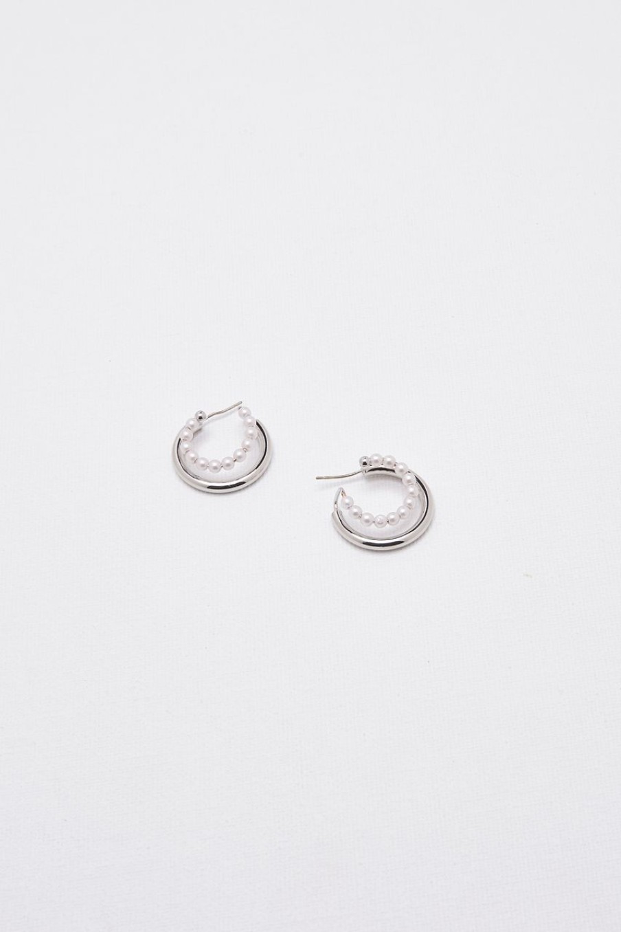 Women Afterall Earrings | Kaz Hoop Earrings Silver