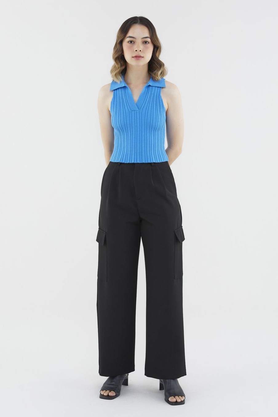 Women The Editor's Market Pants | Lylia Utility Pants Black