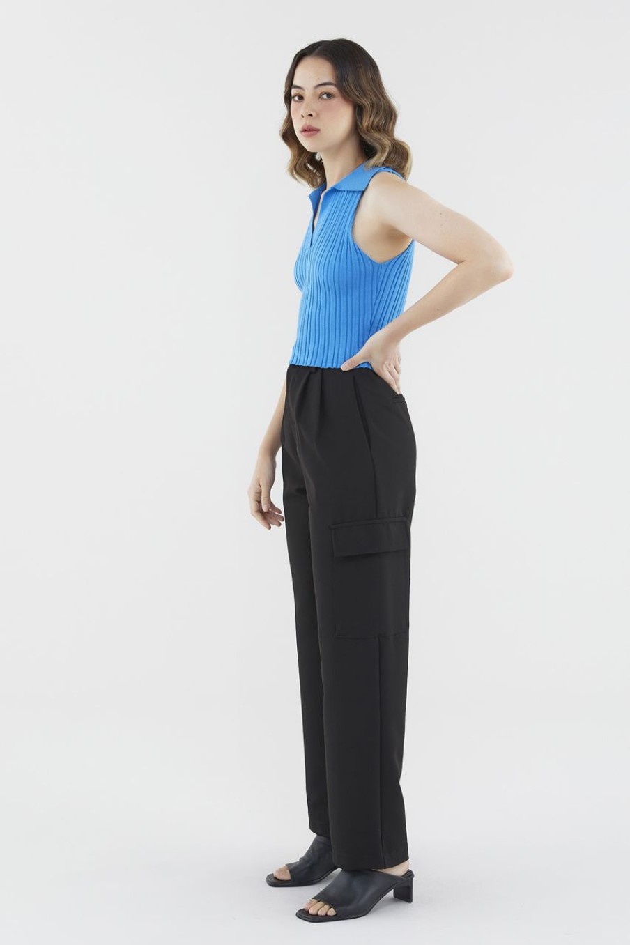 Women The Editor's Market Pants | Lylia Utility Pants Black