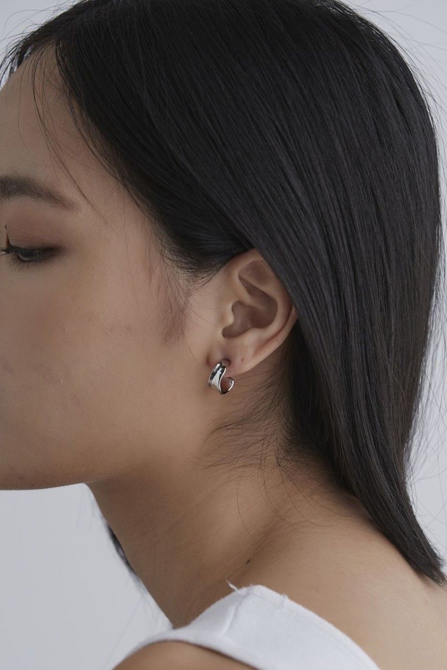 Women Afterall Earrings | Neve Hoop Earrings Silver