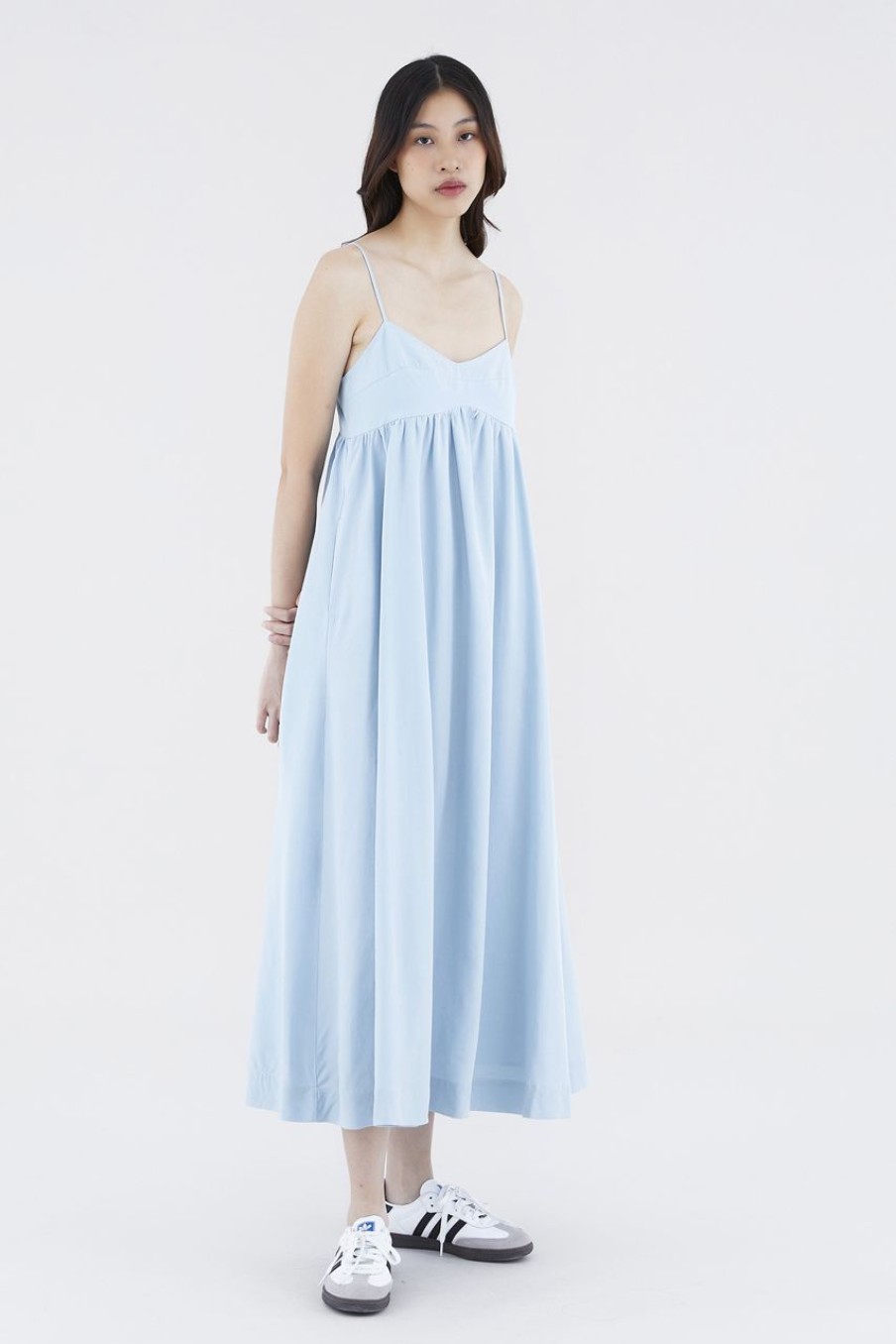 Women The Editor's Market Dresses | Balga Empire Maxi Dress Sky